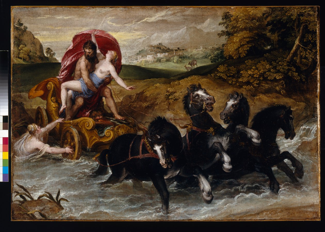 プロサーパインのレイプ、1573年 作： クリストフ・シュワルツまたはシュワルツ