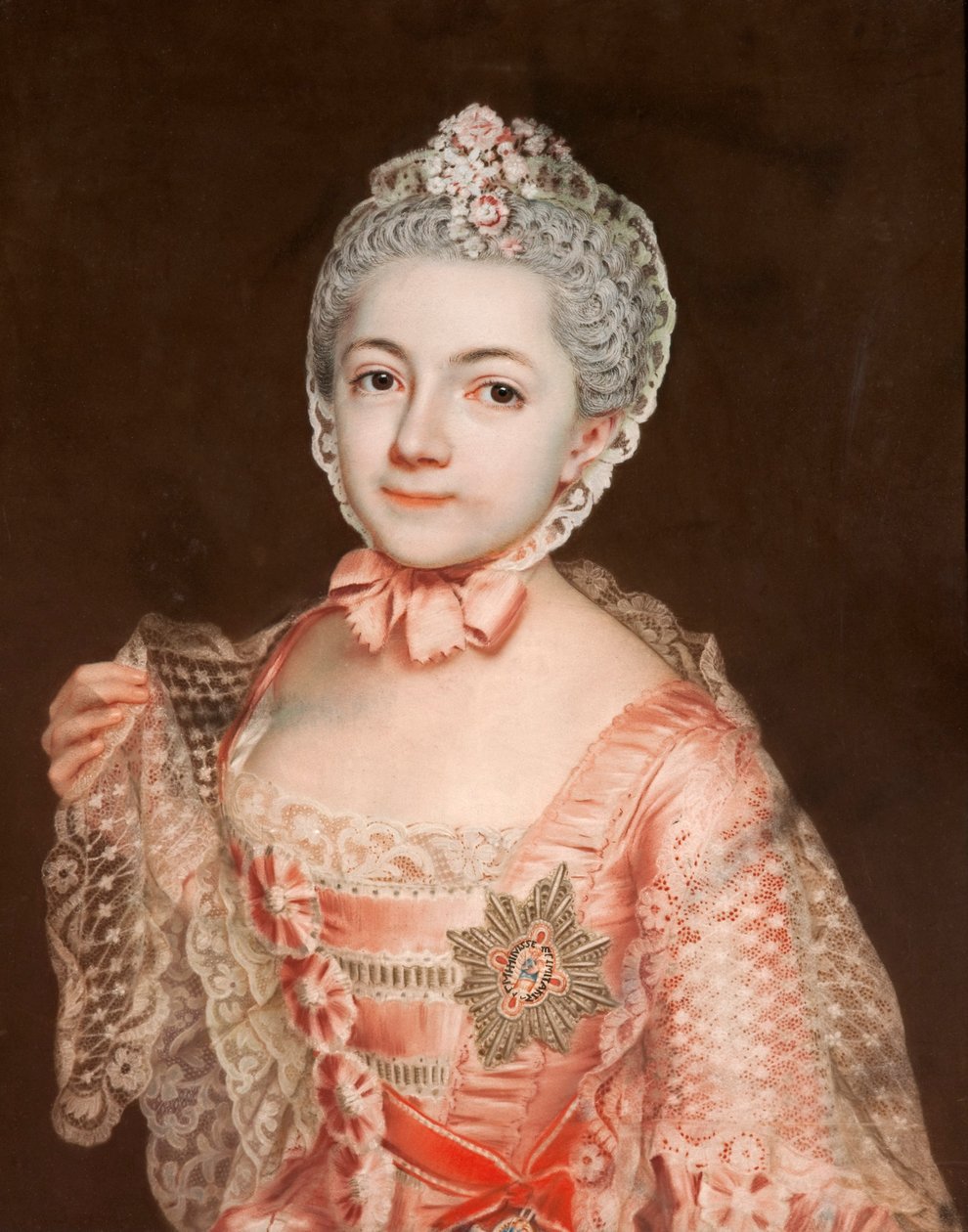 アンハルト・デッサウのヘンリエッタ・カトリーヌ・アグネス（1744～1799）、ヘルフォルト修道院長、アンハルト・デッサウ公レオポルト2世の娘。 作： クリストフ・フリードリッヒ・ラインホルド・リウスキー