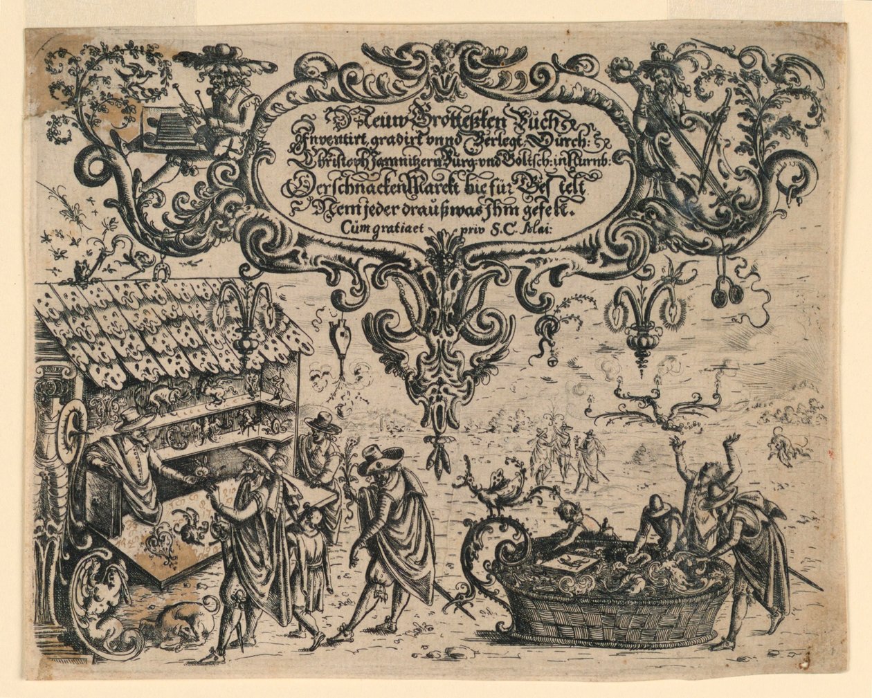 New Grotteßken Buch (New Grotesque Book) のタイトル ページ 作： クリストフ・ヤムニッツァー