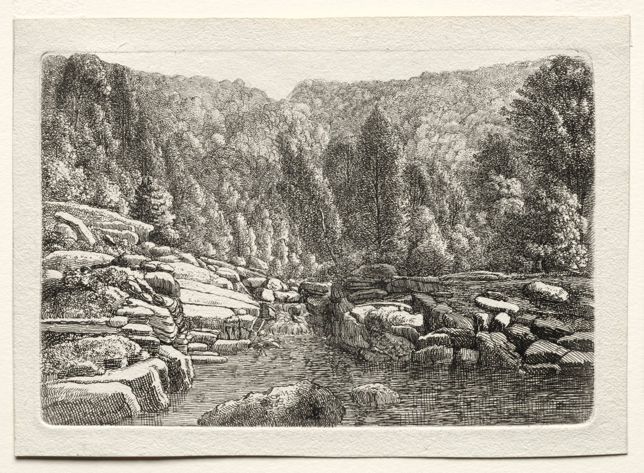 山の水、c。 1790～1800年。 作： クリストフ・ナーテ