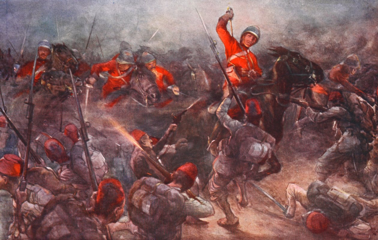 8月28日、KassassinにおけるDrury Loweの騎兵隊の攻撃 作： クリストファー（後）クラーク