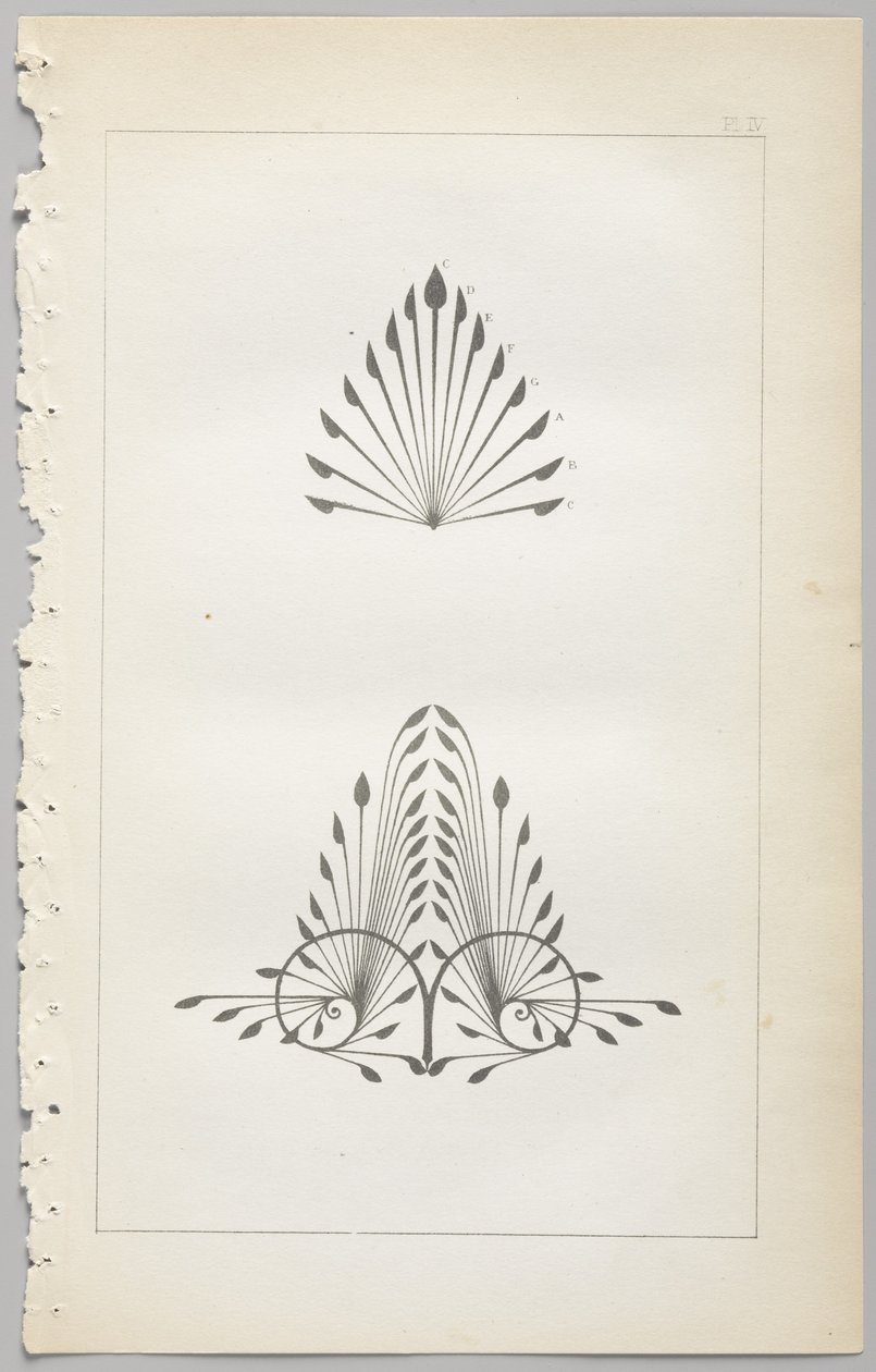 装飾デザインの芸術：付録付き、花が開く日の時間を示す、Day＆Son、ロンドン、1862年発行 作： クリストファー・ドレッサー