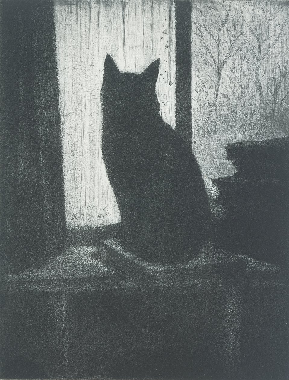 Le Chat、1920年頃（エッチングとアクアチント） 作： クリストファー・リチャード・ウィン・ネビンソン