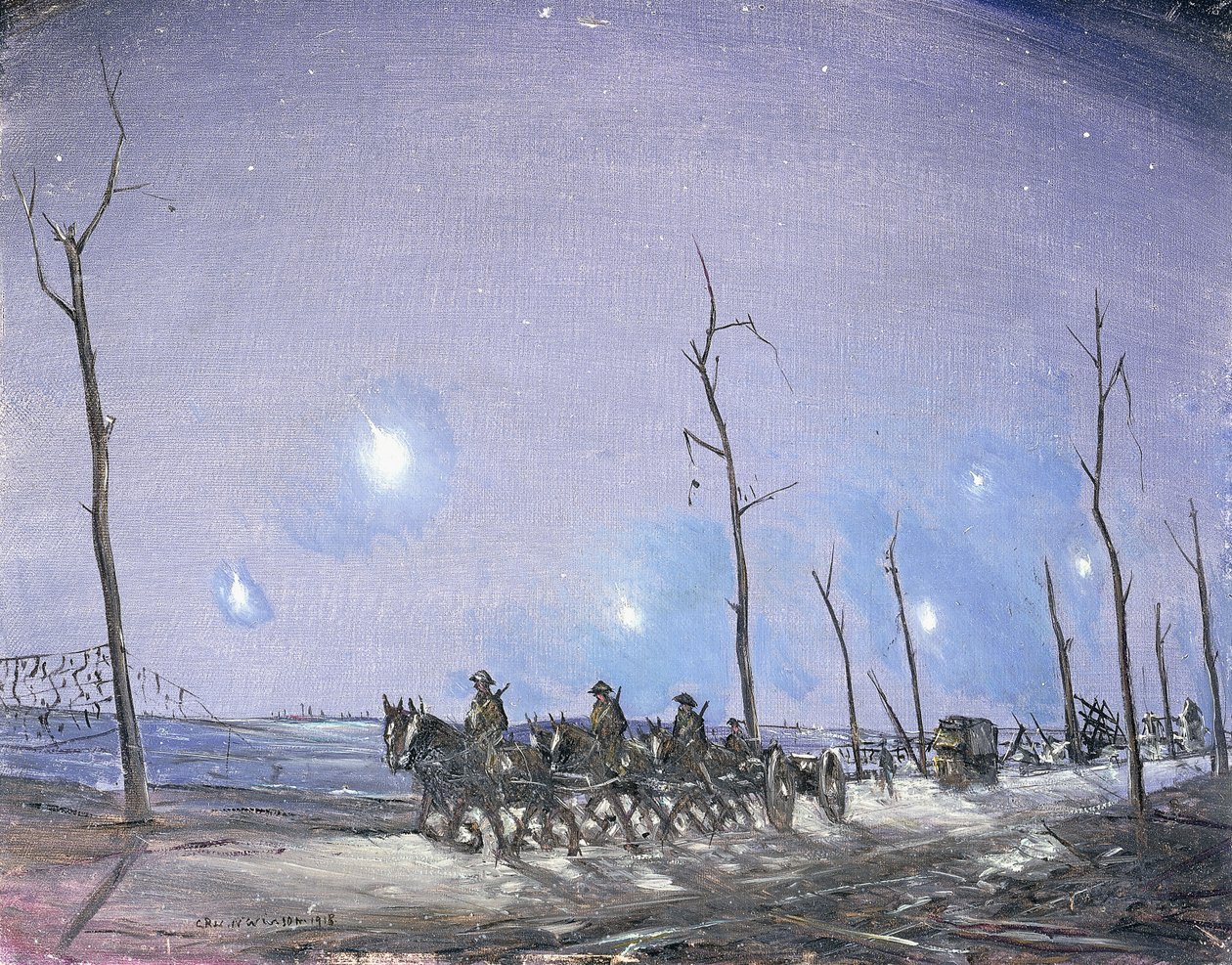 ヴェリーライト、1918年 作： クリストファー・リチャード・ウィン・ネビンソン