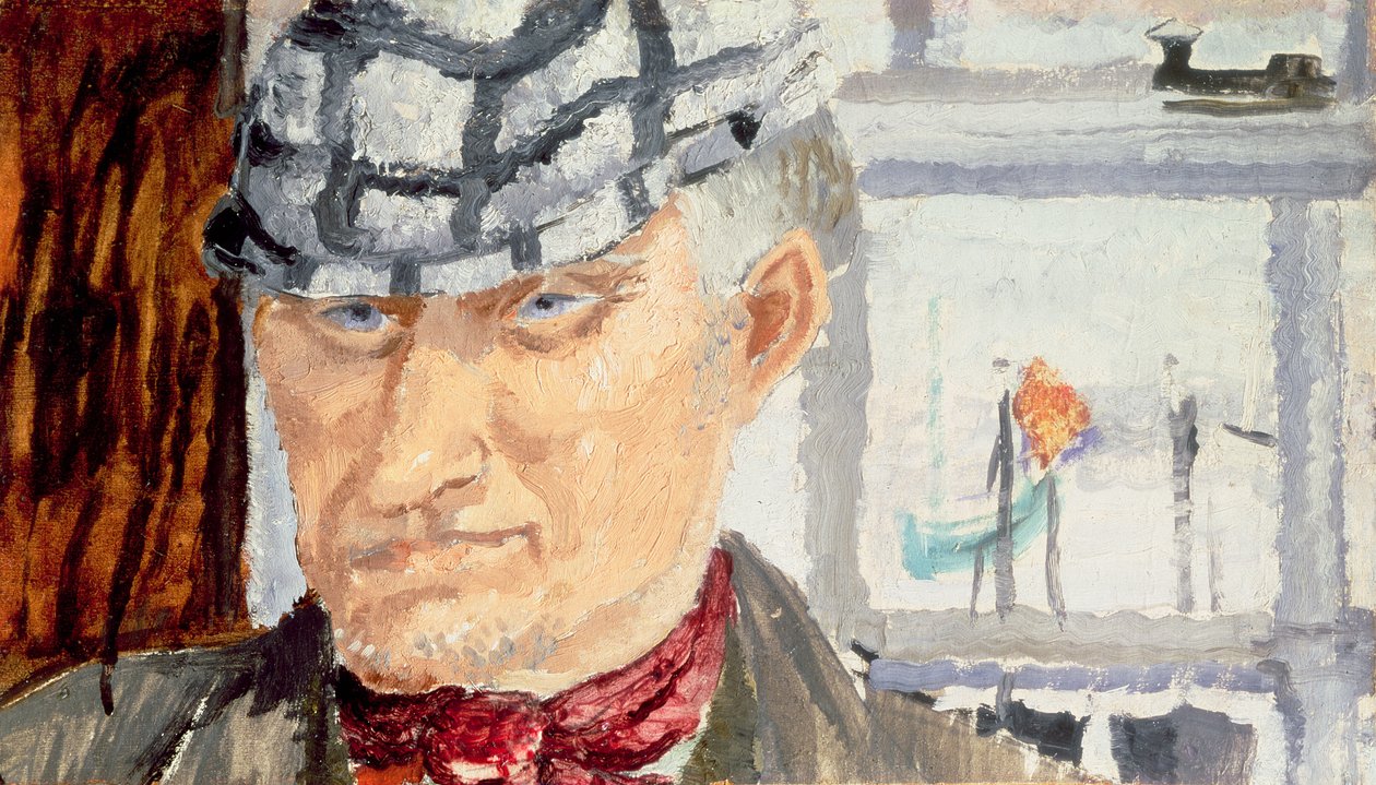 漁師、1928年（段ボールに油彩） 作： クリストファーウッド