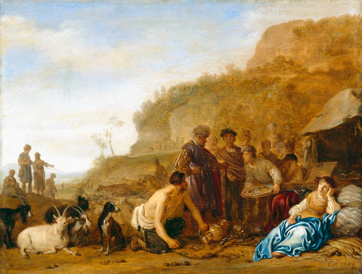 神々を探すラバン 作： Claes Corneliszoon Moeyaert