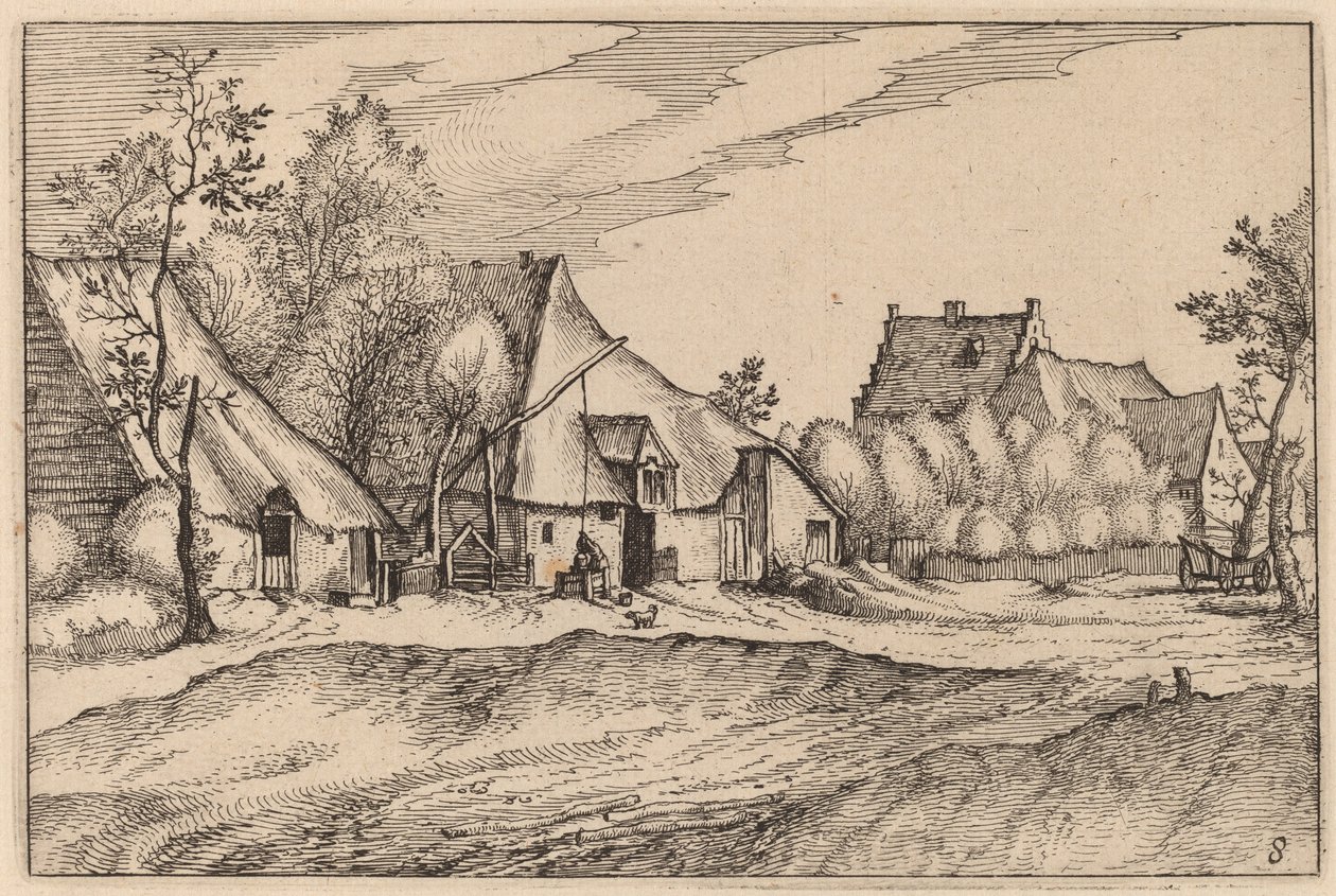 村の農場 作： Johannes vanDoetechumの後のClaesJansz Visscher、Lucasの後の長老