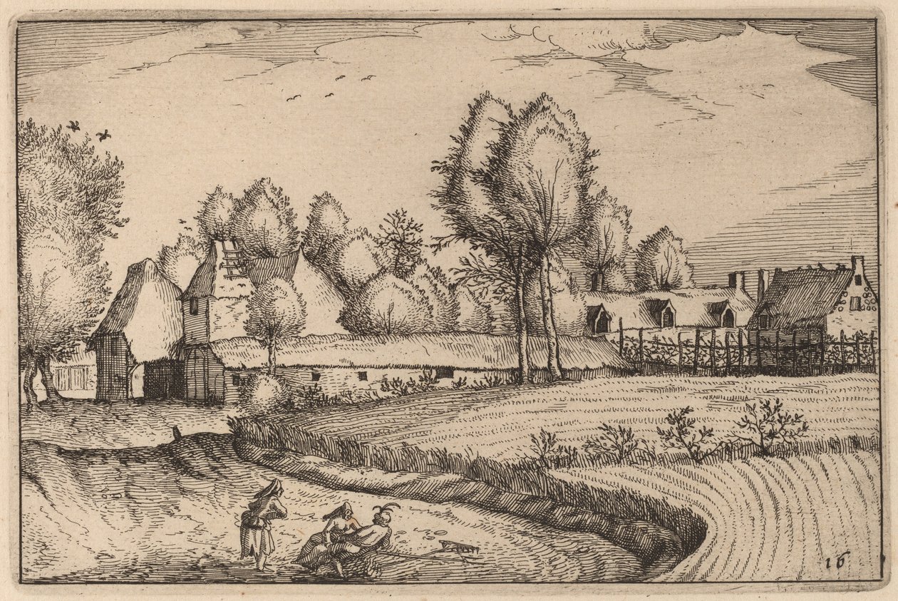 野原に沿った道 作： Johannes vanDoetechumの後のClaesJansz Visscher、Lucasの後の長老