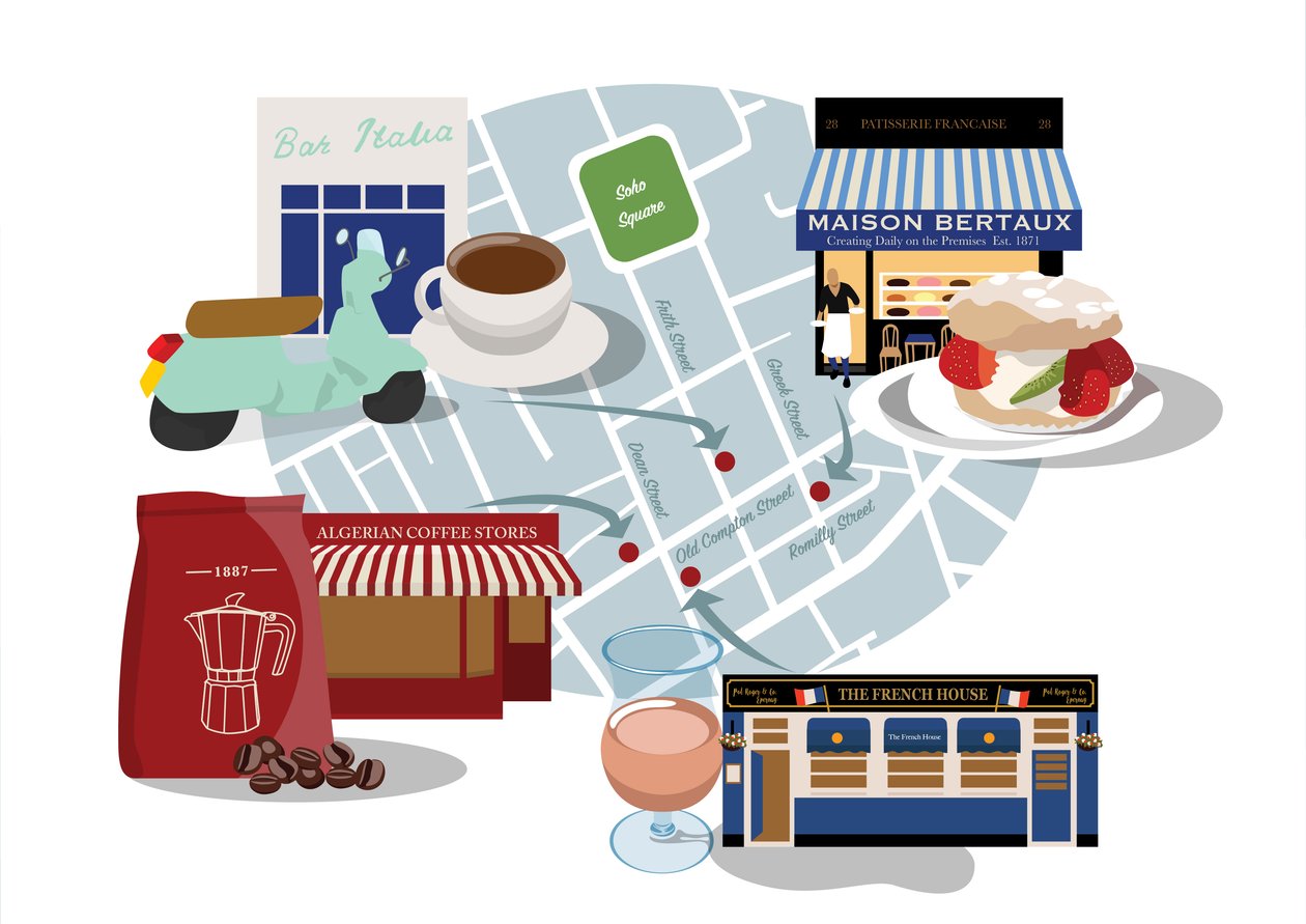 コーヒー、ケーキ、ワインのためのSoho Classics! 作： クレア・ハントリー