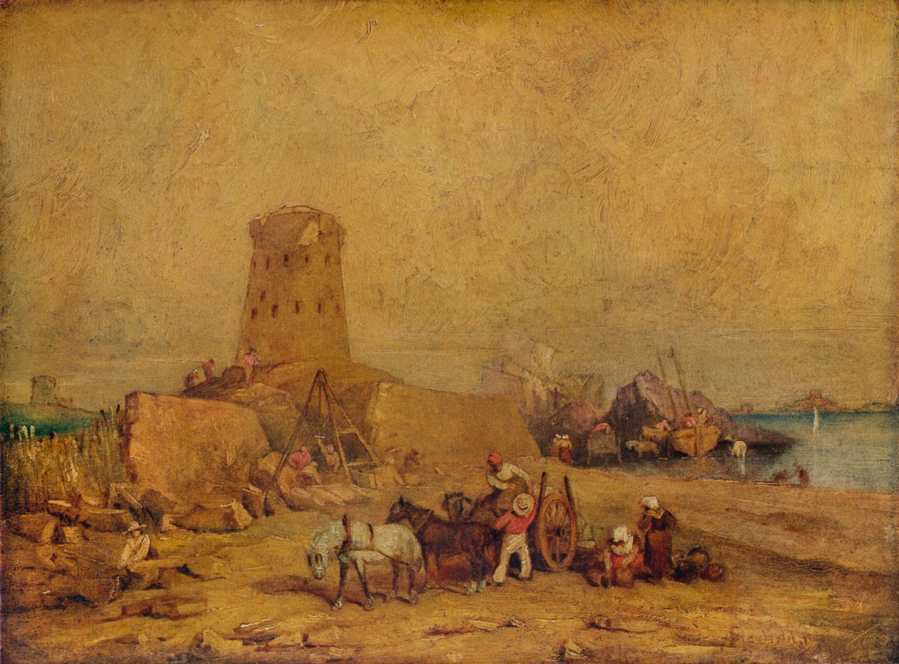 海岸の風景、19世紀、1924 作： クラークソン・スタンフィールド