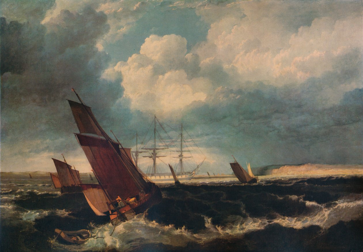 ノア、c1844からの護衛 作： クラークソン・スタンフィールド