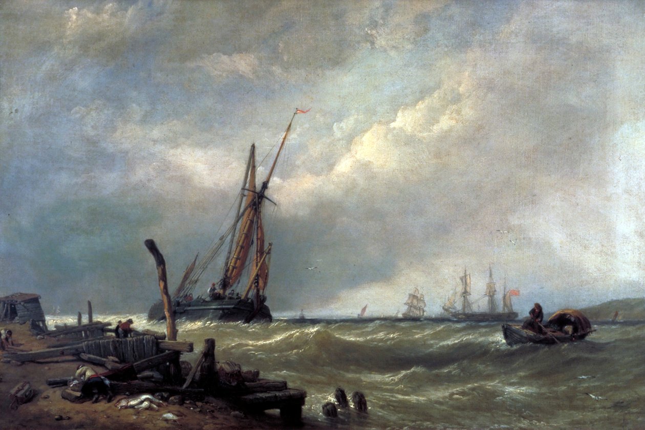 「テセルについて」、1856 作： クラークソン・スタンフィールド
