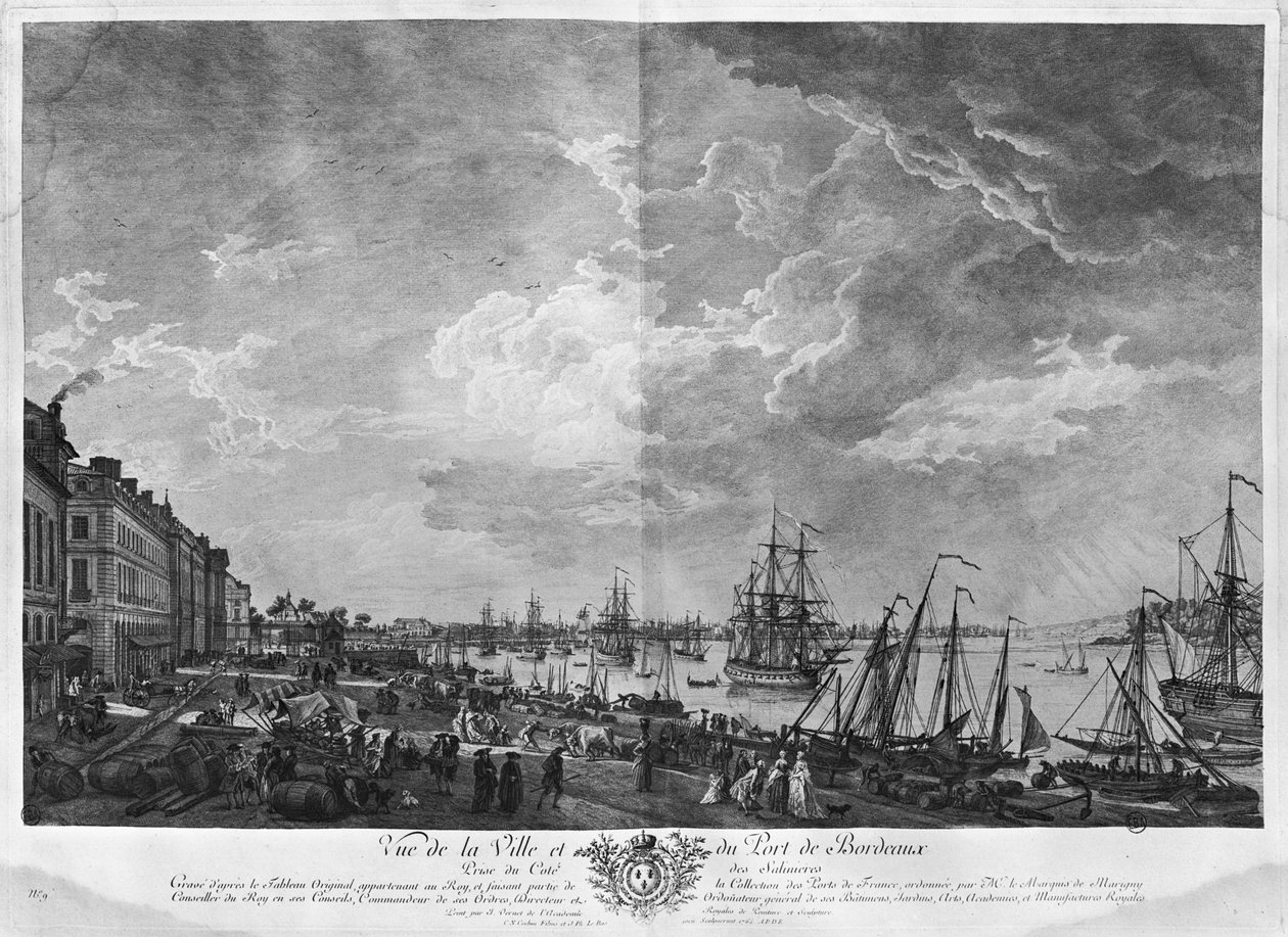 シャルル・ニコラ・コチン・ヤンガー（1715-90）とジャック・フィリップ・ル・バス（1707-83）1762（et 作： クロード・ジョセフ・ヴェルネ