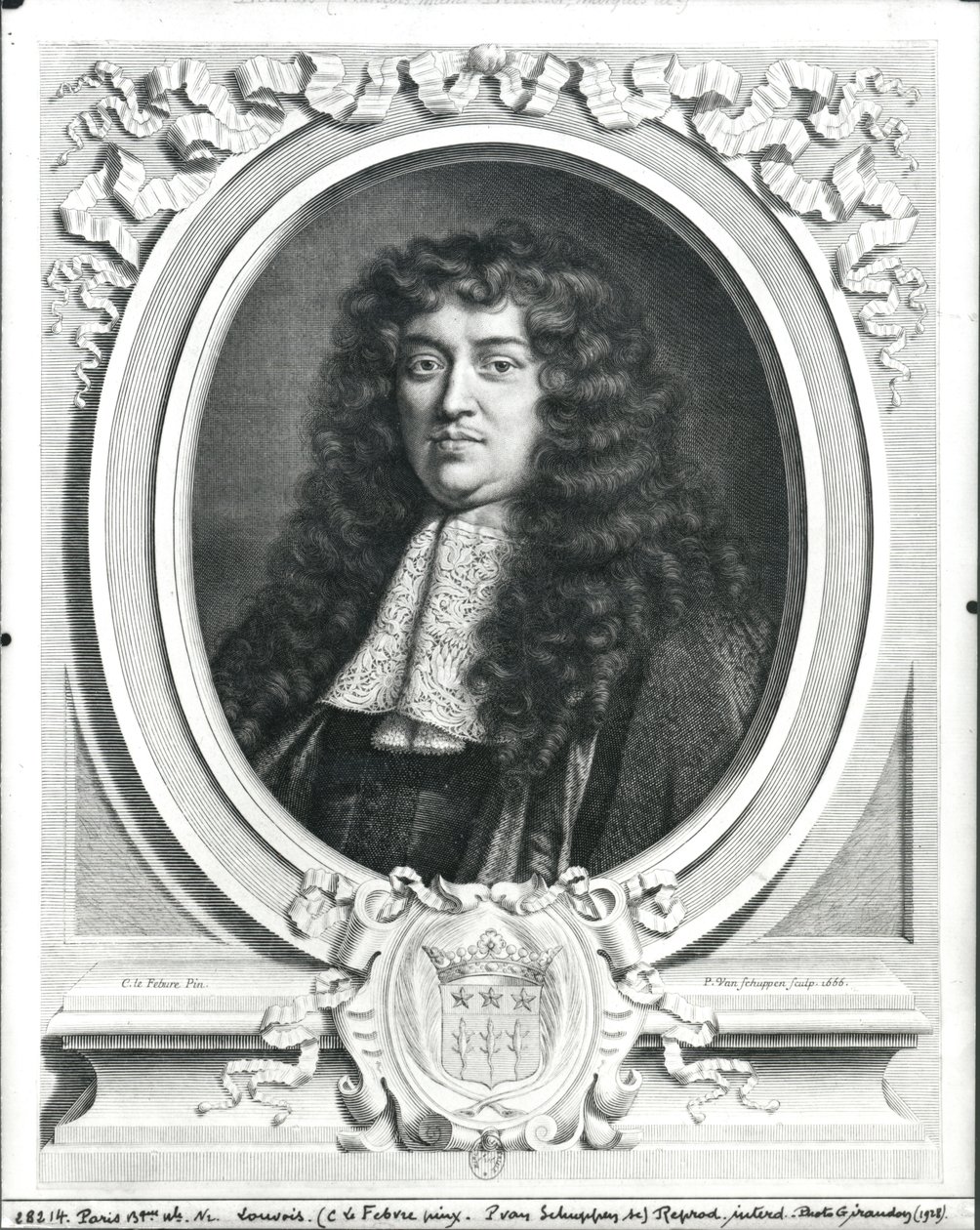 フランソワ・ミッシェル・ル・テリエ（1643-1715）ジャック・ヴァン・シュッペンによって彫刻されたルーヴォワ侯爵、1666 作： クロード・ルフェーブル