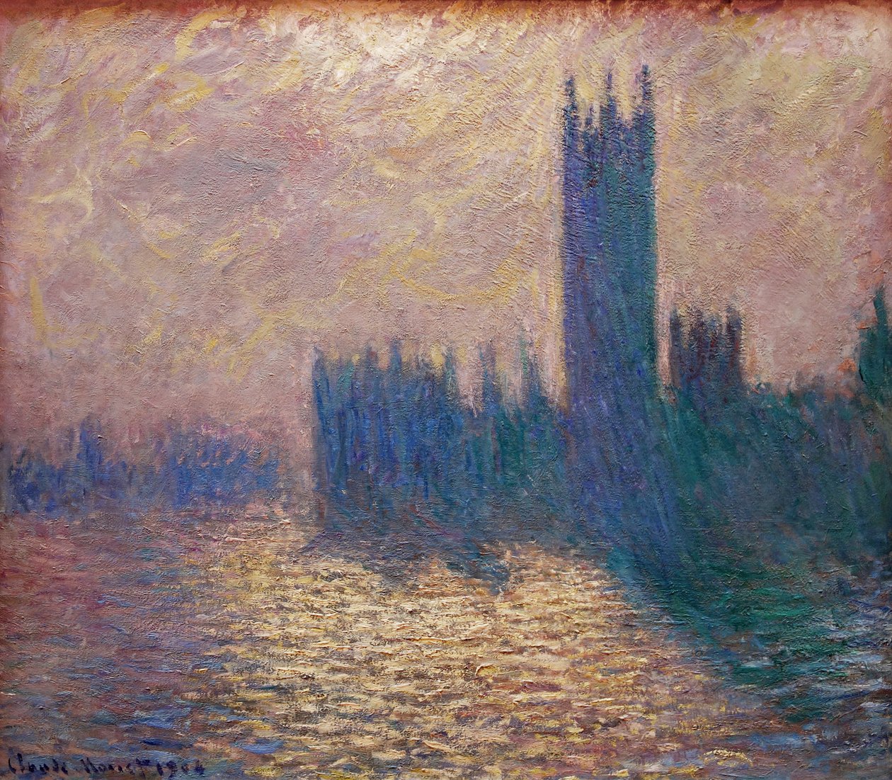 ロンドン議会 作： クロード・モネ