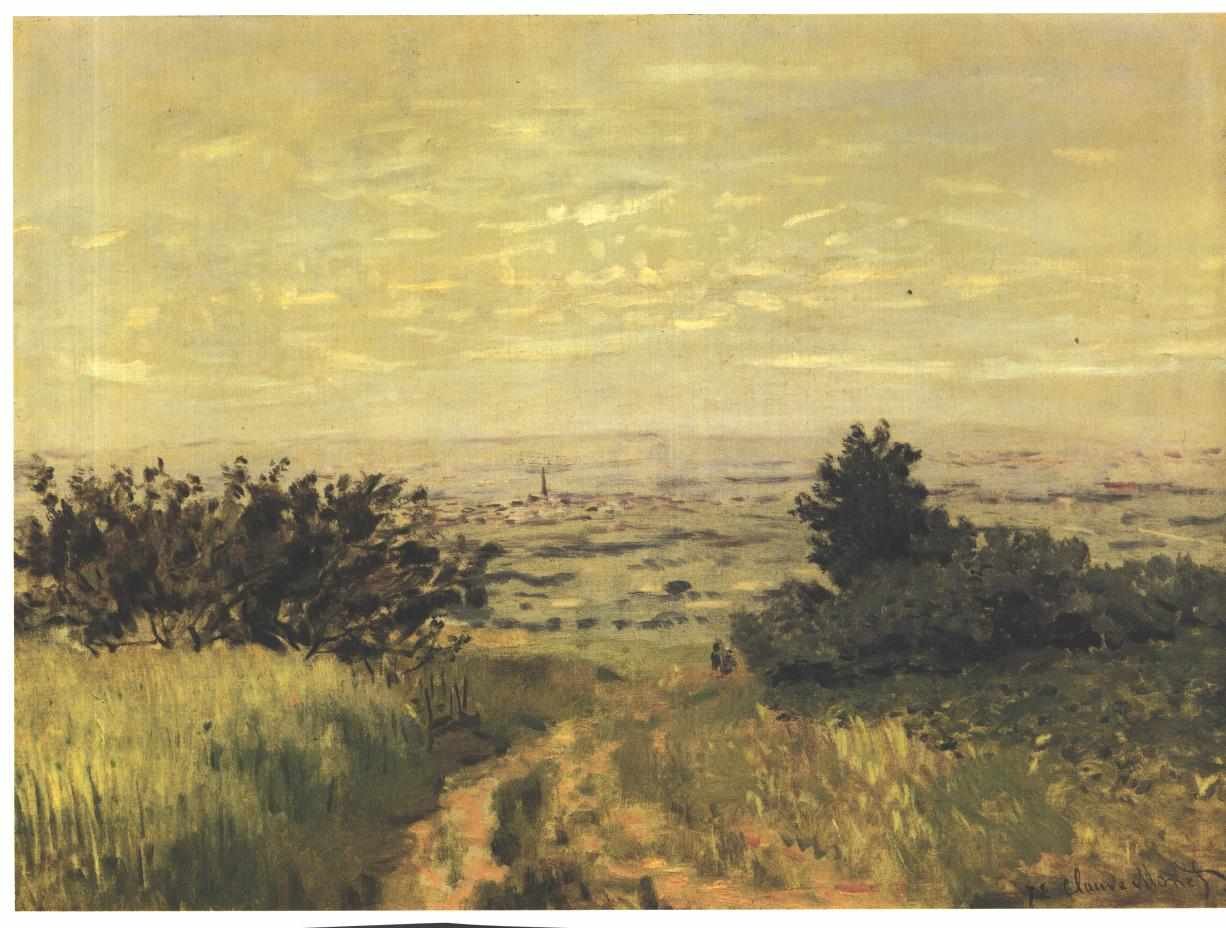 Vue de plaine a Argenteuil、coteaux de Sannoisn英語：Argenteuilnの平野の眺めドイツ語：Argenteuilnの平野の眺め 作： クロード・モネ
