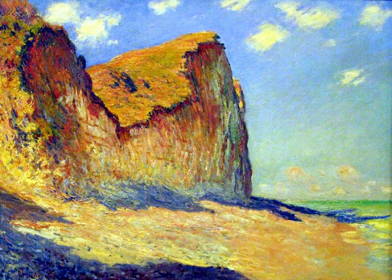 プールビル近くの崖 作： クロード・モネ