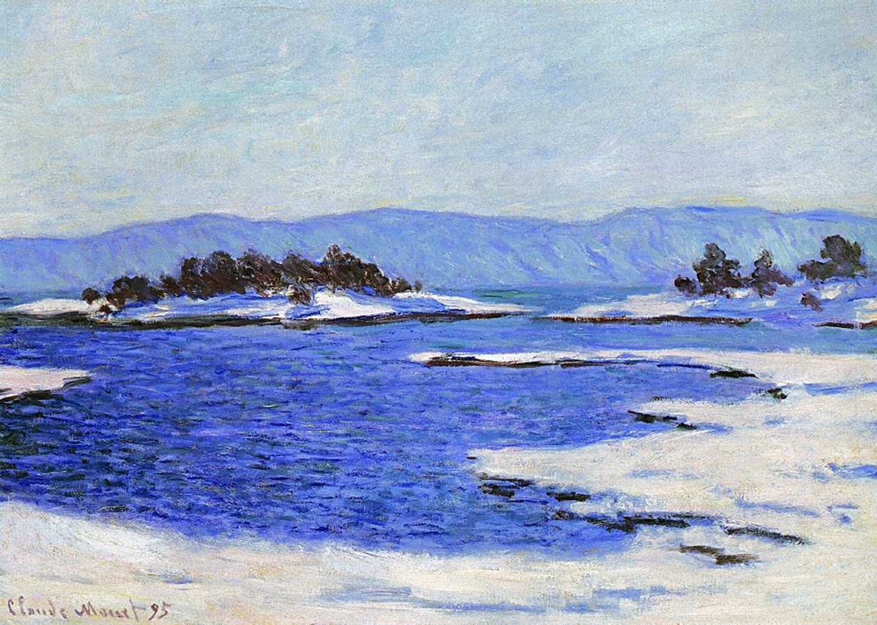 1895年、ノルウェー、クリスチャニアのフィヨルド 作： クロード・モネ