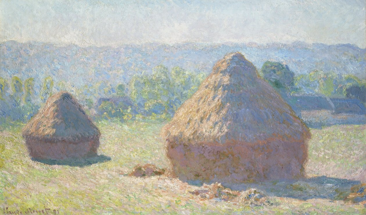 干し草、夏の終わり 作： クロード・モネ