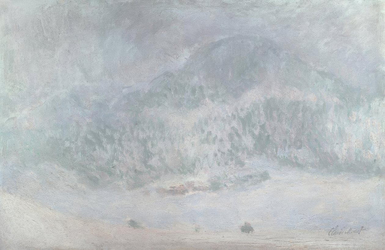コルサース山、吹雪 作： クロード・モネ