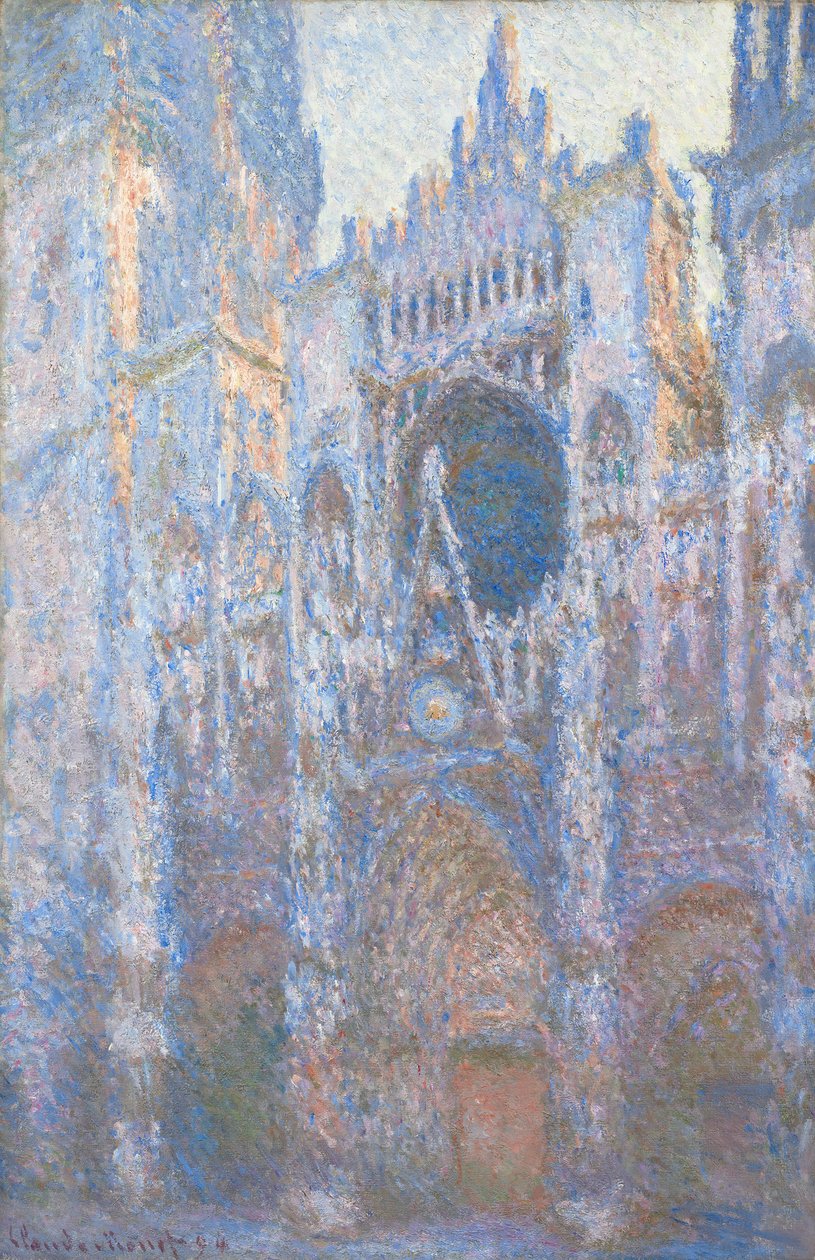 ルーアン大聖堂、西のファサード、1894 作： クロード・モネ