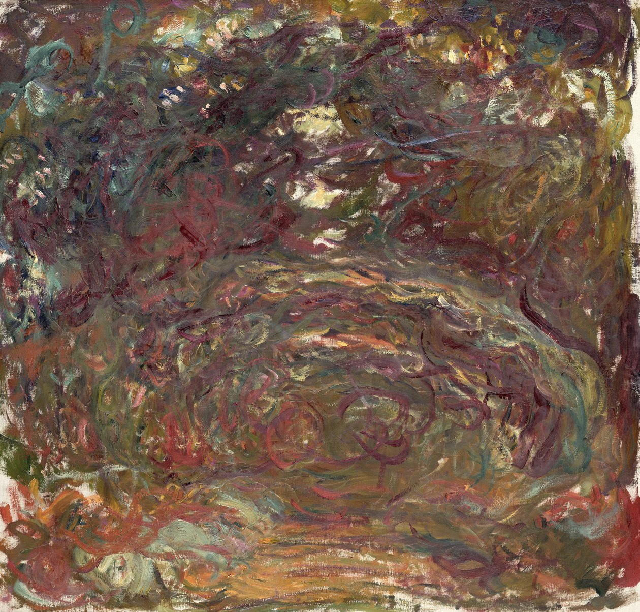 バラの道、1920-22 作： クロード・モネ