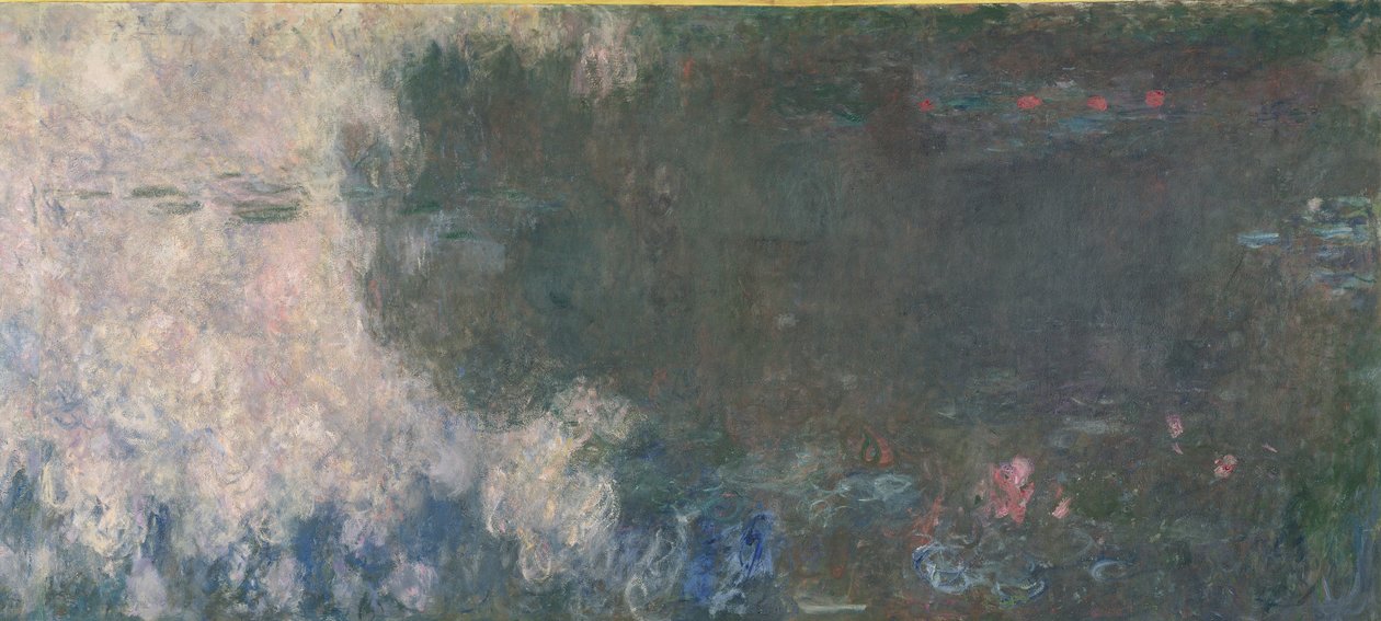 睡蓮-雲（左のセクション）、1914-18（64184と64185も参照） 作： クロード・モネ