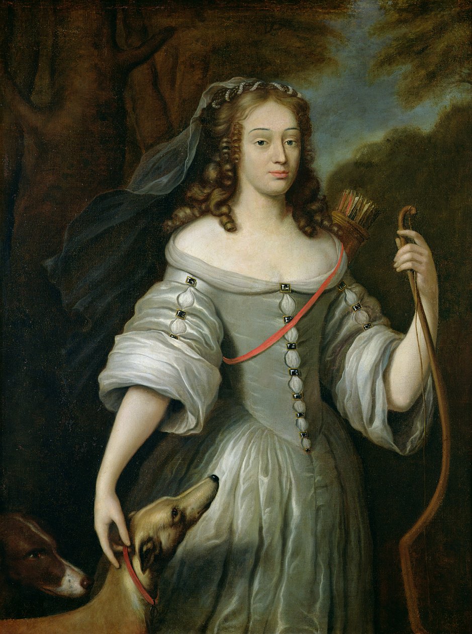 フランソワーズ・ルイーズ・ド・ラ・ボーム・ル・ブラン（1644-1710）の肖像デュシェス・ド・ヴォジュール、別名マドモアゼル・ド・ラ・ヴァリエール（キャンバスに油彩） 作： クロード（attr。To）Lefebvre