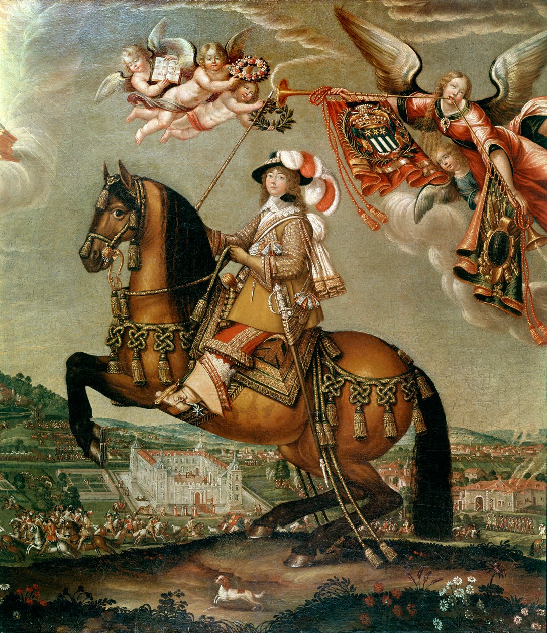 アルベルト・バルベ・デルネクールの騎馬像 サン・バルモンの貴婦人（1608-1660） クロード・デルエ（1588-1662）の絵画 17世紀 日0,89x0,76 m パリ、カルナヴァレ美術館 作： クロード・ドゥリュエ