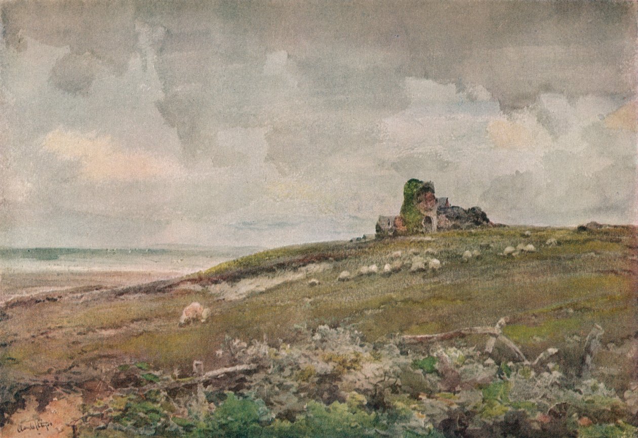 サフォークの古い遺跡、c1915 作： クロード・ヘイズ