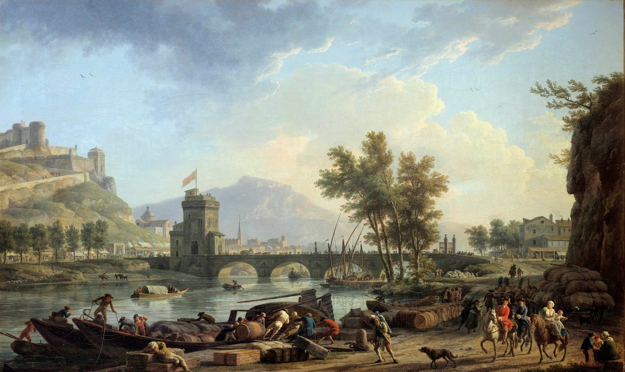 1774年のドリルの接近 ジョセフ・ヴェルネ（1714-1789）の絵画 1774年の薄さ。0.97x1.62 m モンペリエ、ファーブル美術館 作： クロード・ジョセフ・ヴェルネ