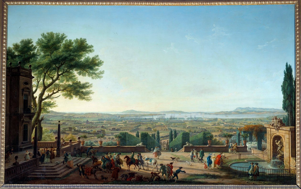 トゥーロンの港と街の眺め ジョセフ・ヴェルネ（1714-1789）の絵画 18