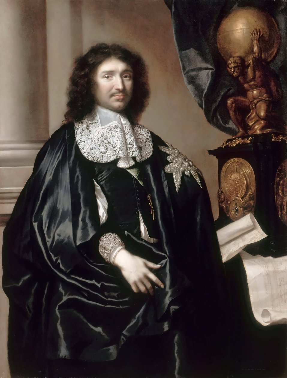 ジャン＝バティスト・コルベール1619-1683の肖像 作： クロード・ルフェーブル