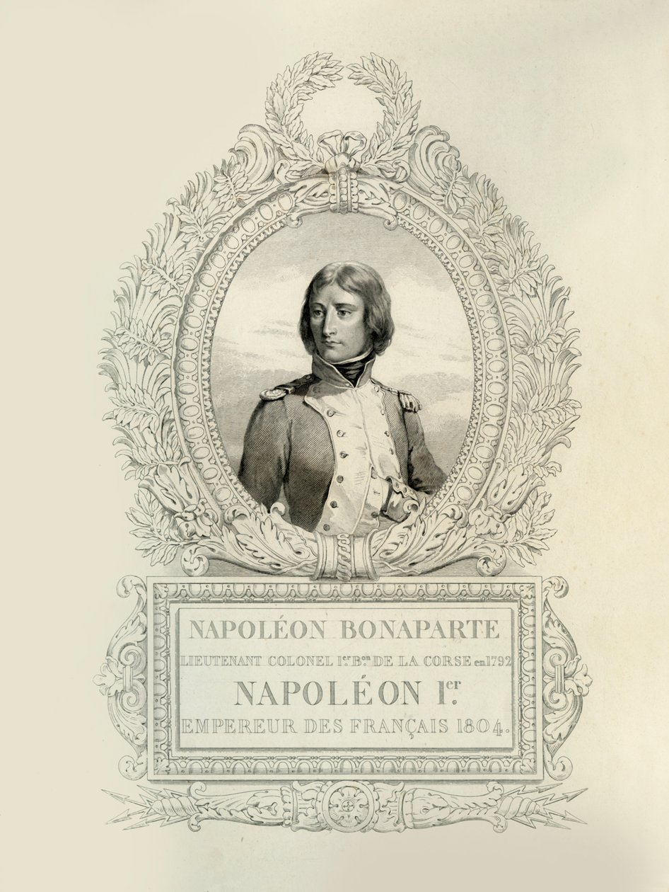 ナポレオン・ボナパルト、1804年、1839年。 作： クロード・マリー・フランソワ・ディエン