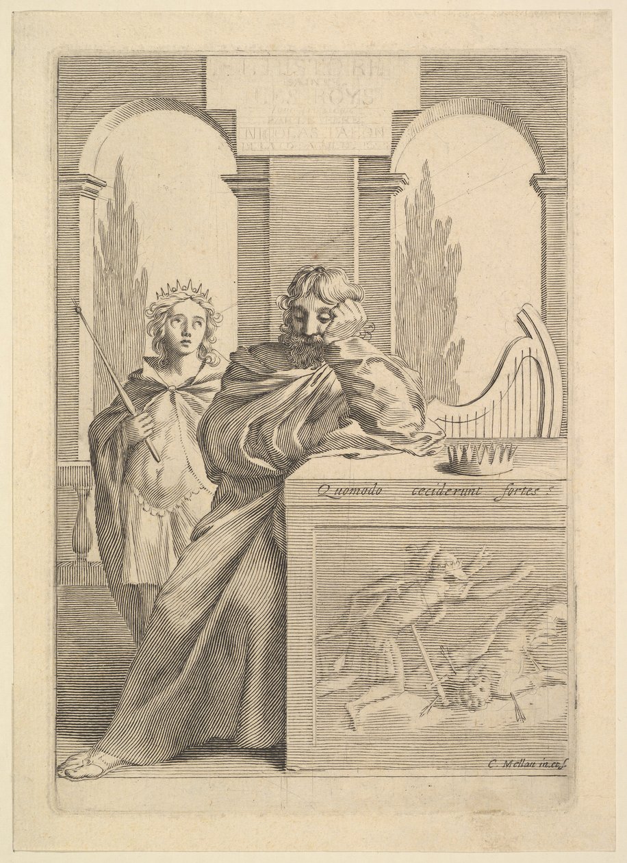 David：Talonのタイトルページ、LHistoire sainte、III、1645。 作： クロード・メラン