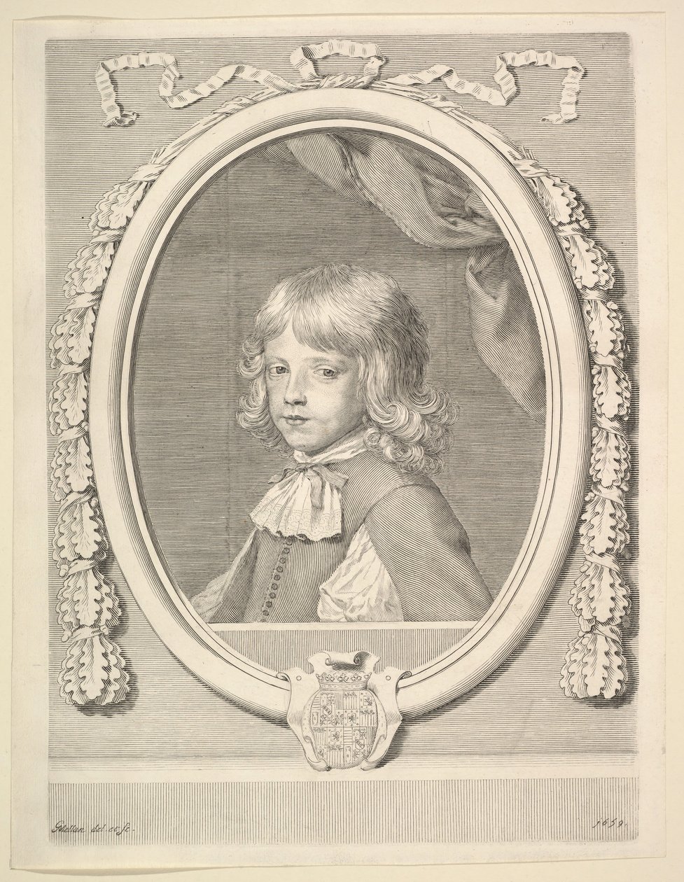 子供の頃のルイ=ジョセフ・ド・ロレーヌ、ドュ・ド・ギーズ、1659年。 作： クロード・メラン