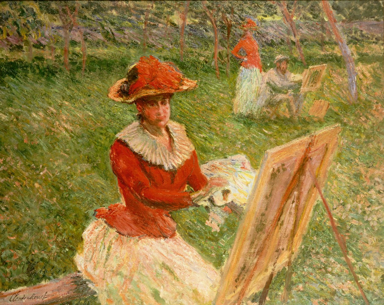 M. Blanche Rue Parisienne 水彩画 ２枚 ブランシュ・ホシェド絵画、1892