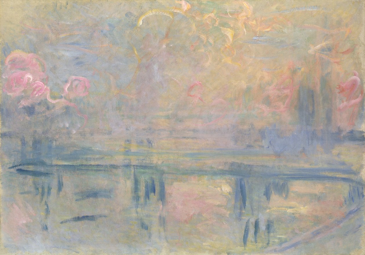 Charing Cross Bridge, n. 1900 (öljy kankaalle) 作： クロード・モネ