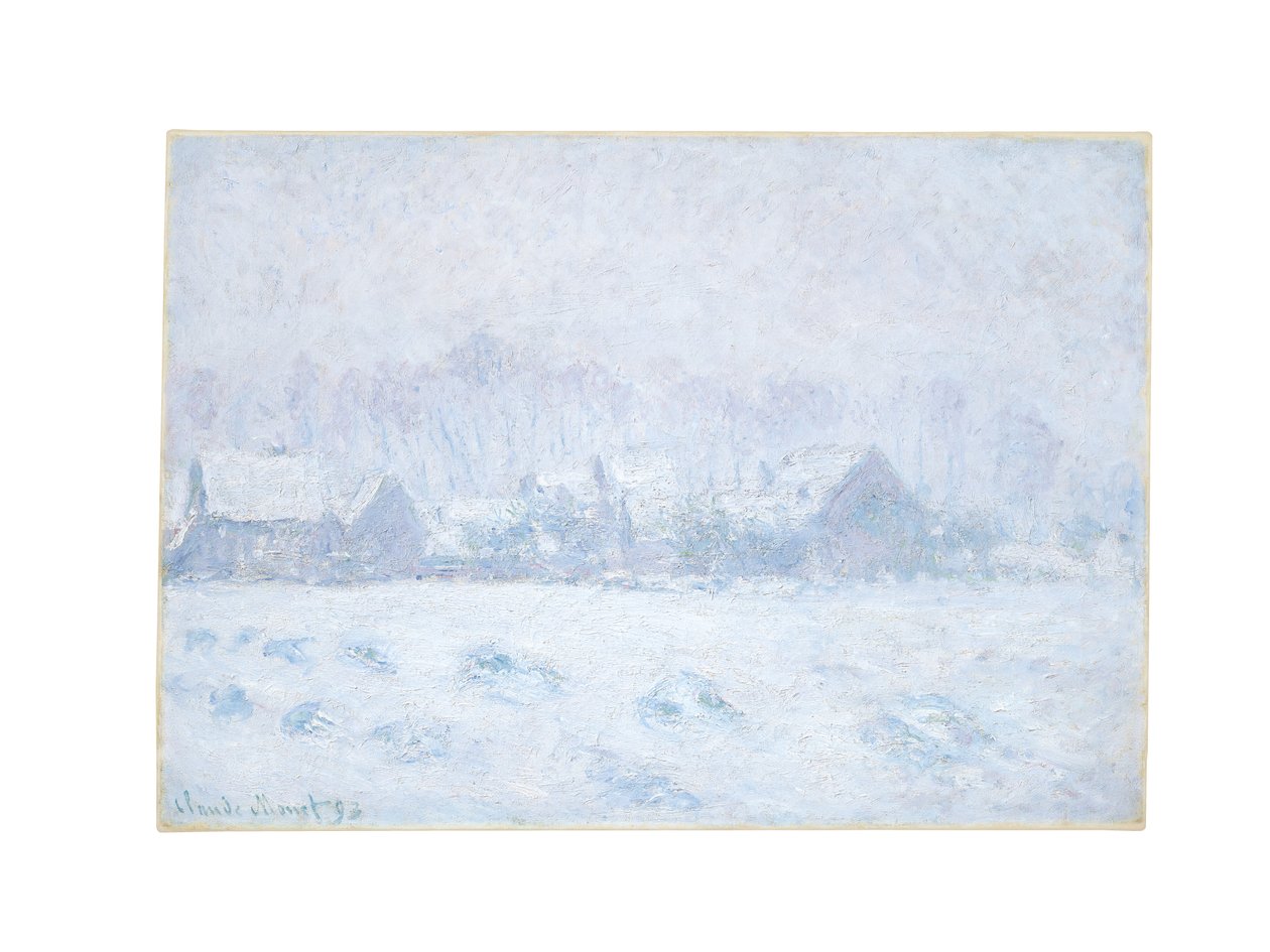 ジヴェルニーでの雪の効果、1893 作： クロード・モネ