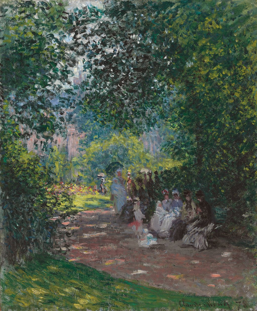 モンソー公園、1878年 作： クロード・モネ