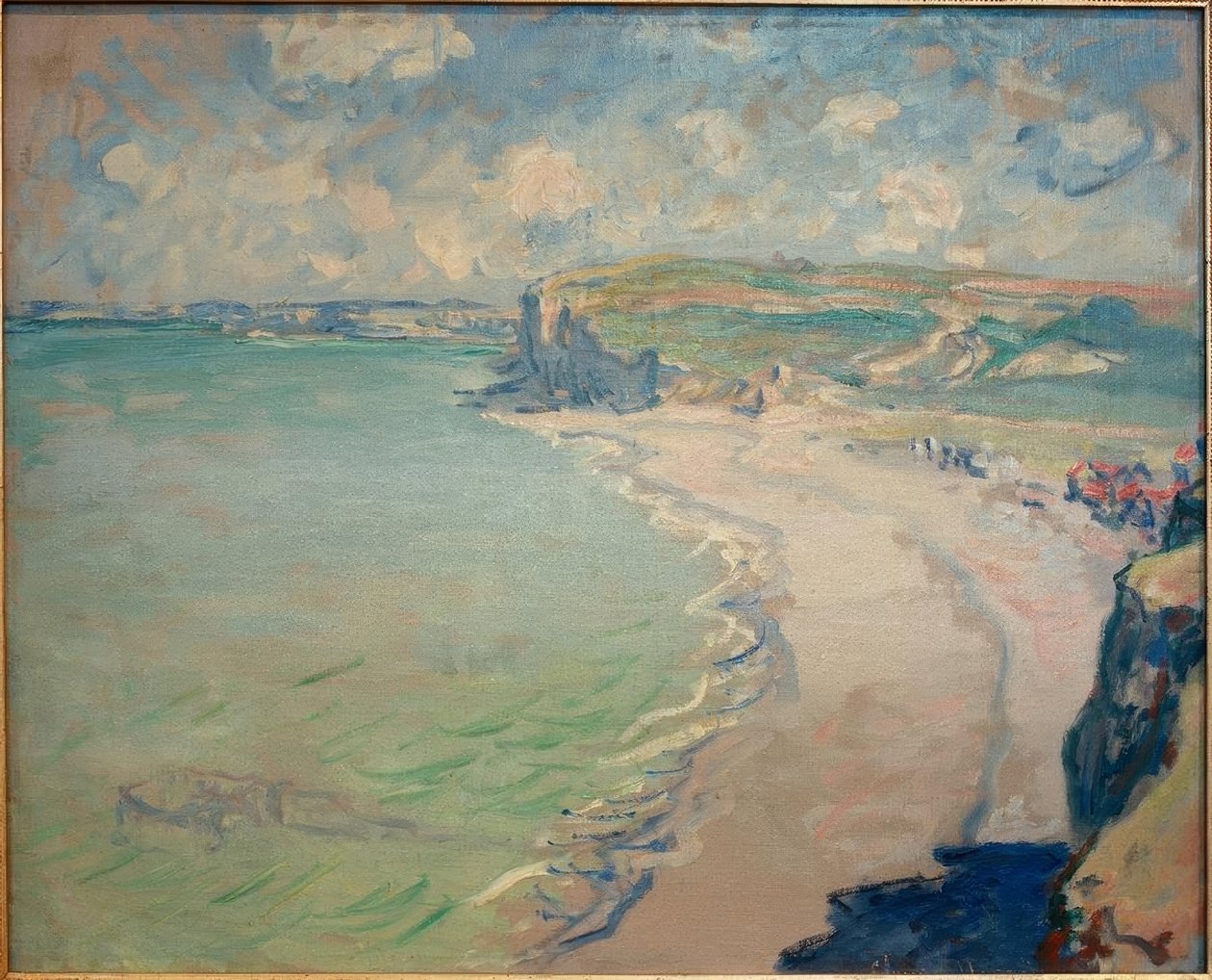 プールビルビーチ（Der Strand von Pourville） 作： クロード・モネ