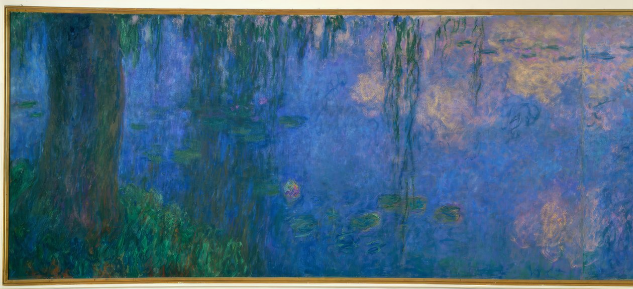 柳のある睡蓮の池、柳のある朝 作： クロード・モネ