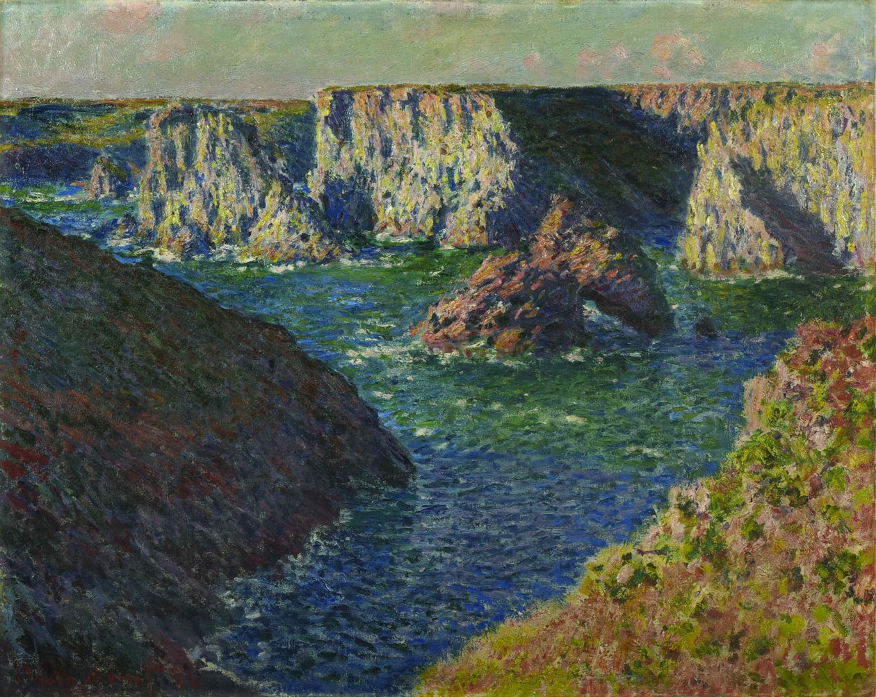 ベル イルの岩 ベル イルの岩、1886 年。 作： クロード・モネ