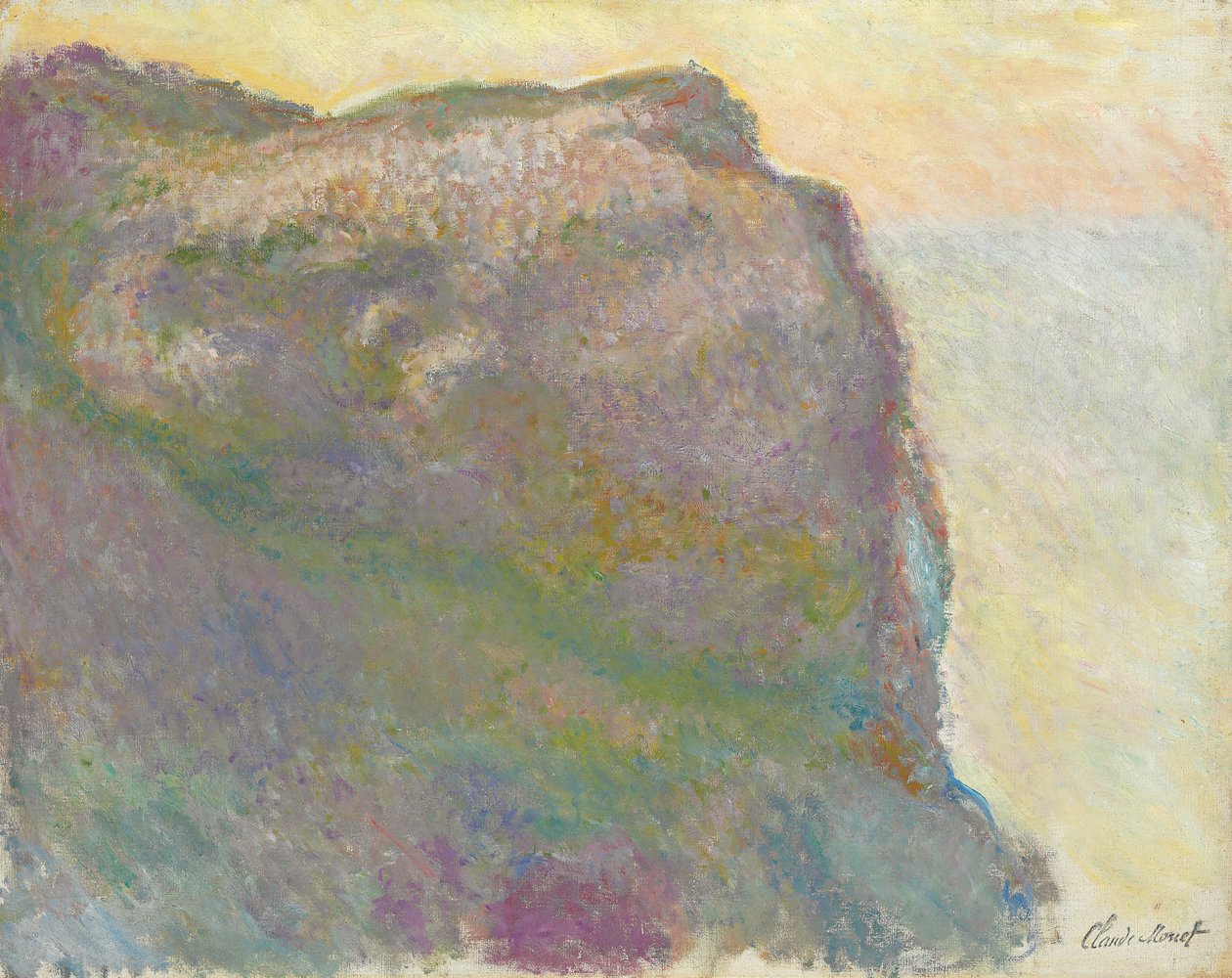 崖の上で、プチD "Ailly; Sur la falaise、au Petit Ailly、1896 作： クロード・モネ