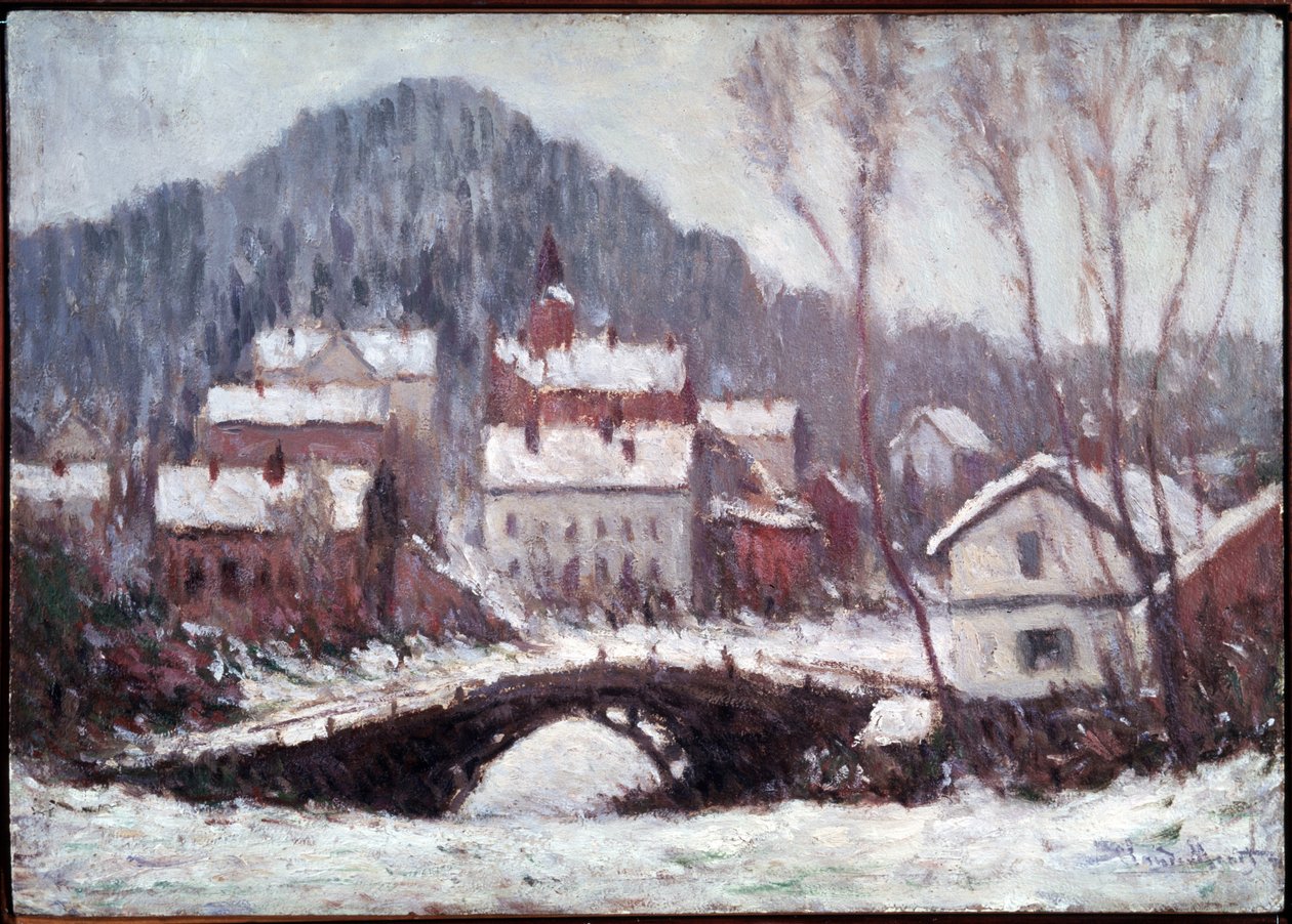 冬の風景。 クロード・モネ (1840-1926) の絵画 作： クロード・モネ