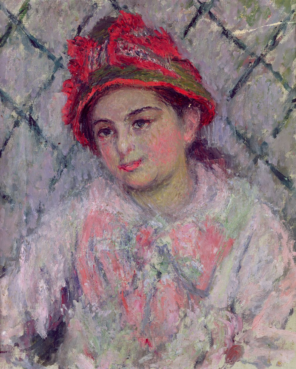 1880年頃の少女としてのブランシュホシェド（1864-1947）の肖像