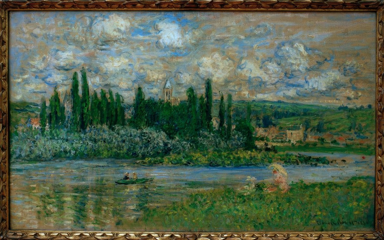 Vue de Vetheuil（Vetheuil sur Seineからの眺め） 作： クロード・モネ