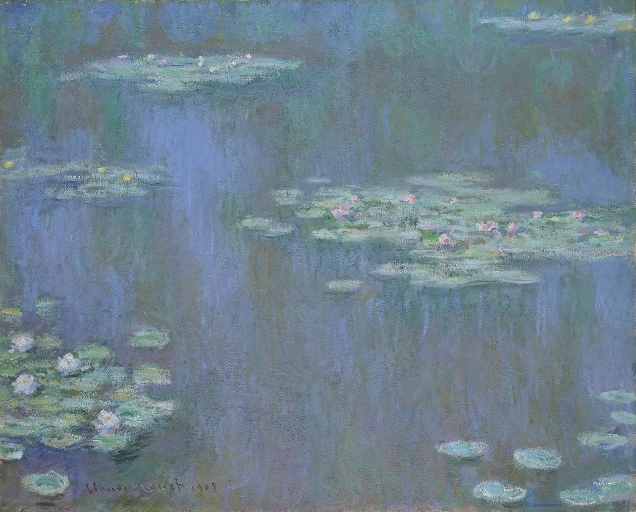 「スイレン」、1905 作： クロード・モネ