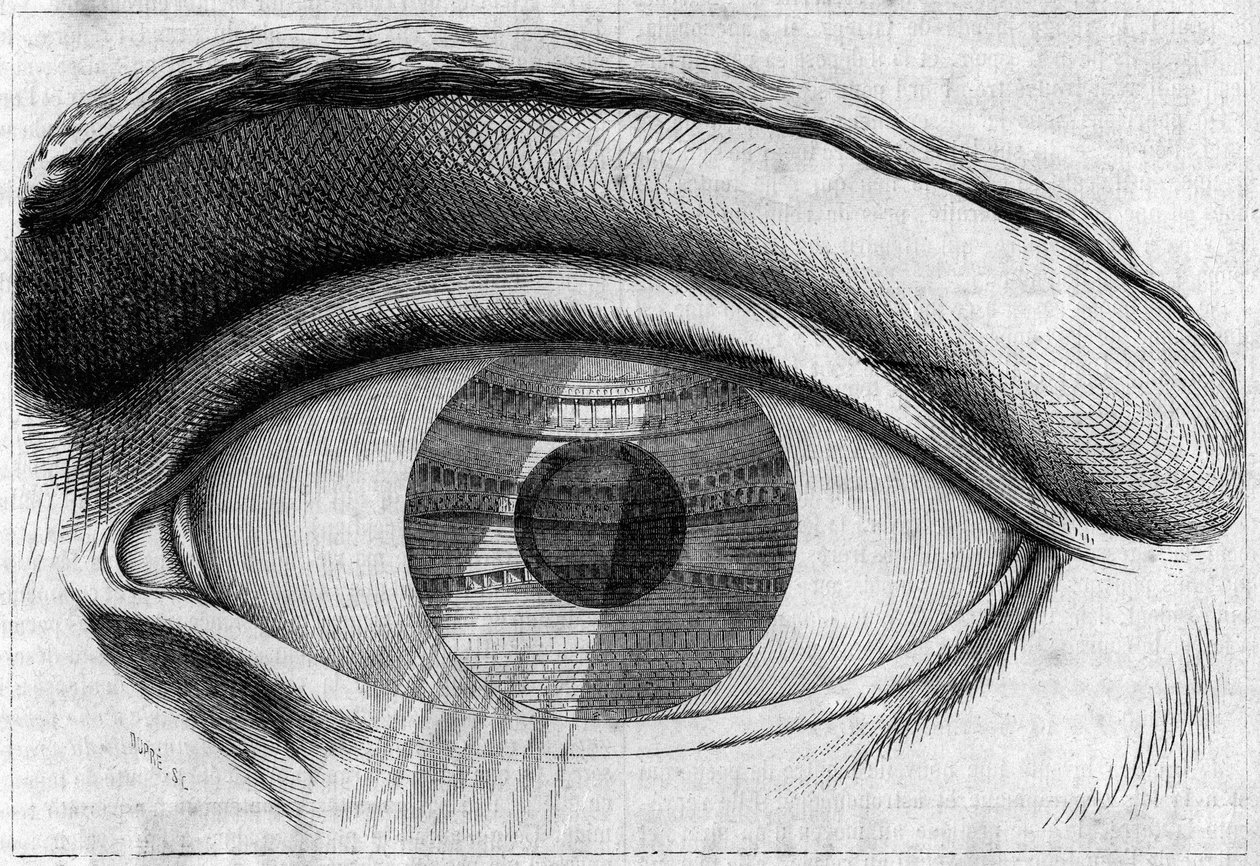 クロード・ニコラ・ルドゥー(1736-1806)によるブザンソンの劇場の様子です。 作： クロード・ニコラ・ルドゥー
