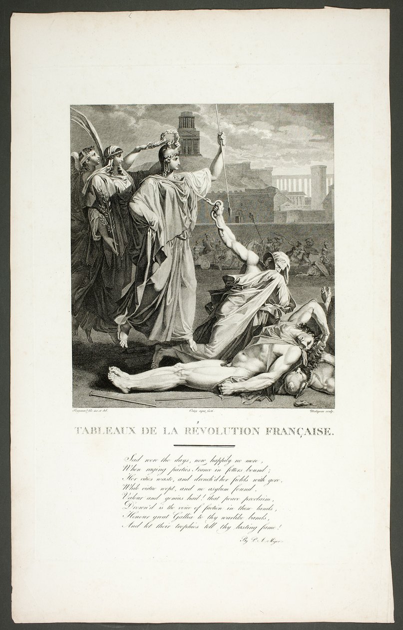 Tableaux de la révolution françaiseシリーズの扉絵 作： クロード・ニコラス・マラポー